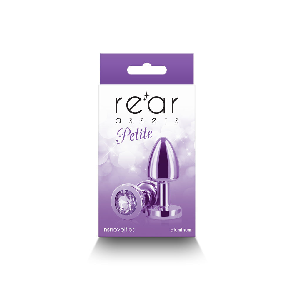 Rear Assets Petite Metal Anal Plug Purple