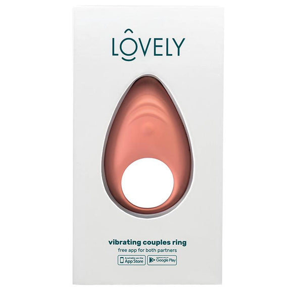 Lovely 2.0 Rechargeable App-controlled Vibrating Couples Ring - Soft Pink