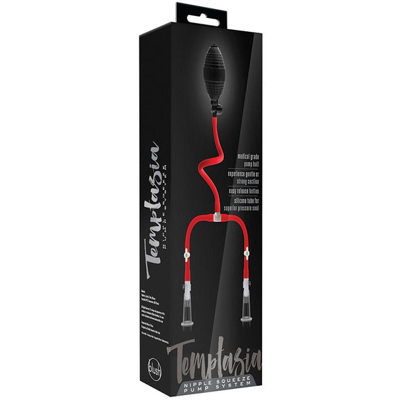 Temptasia Nipple Squeeze Pump System – Black