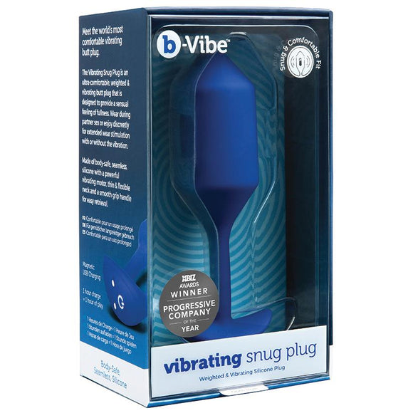 B-Vibe Vibrating Snug Plug - Multiple Colors and Sizes