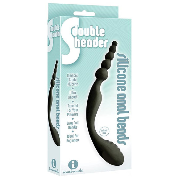 The 9's S-Double Header Double Ended Silicone Anal Beads