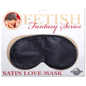 Satin Love Mask - Black