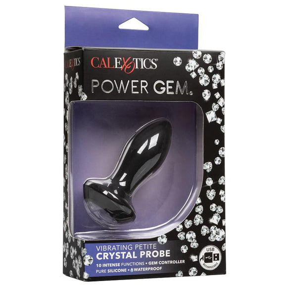 Power Gem Vibrating Crystal Petite Anal Probe Butt Plug