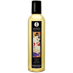 Shunga Erotic Massage Oil Sensation 8.0 oz. - Lavender