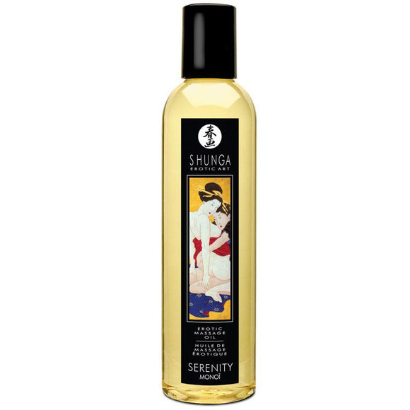 Shunga Erotic Massage Oil Serenity 8.4 oz. - Monoi